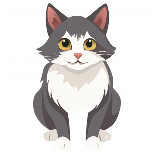 Cat Lovers Theme British Longhair Cat Transparent Sticker